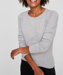 Vero Moda VMCARE Pull-overs -Light Grey Melange - 10136644