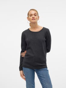 Vero Moda VMCARE Pullover -Dark Grey Melange - 10136644
