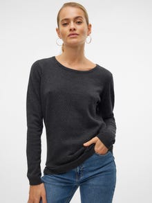Vero Moda VMCARE Pullover -Dark Grey Melange - 10136644