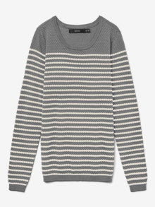 Vero Moda VMCARE Pullover -Medium Grey Melange - 10136644