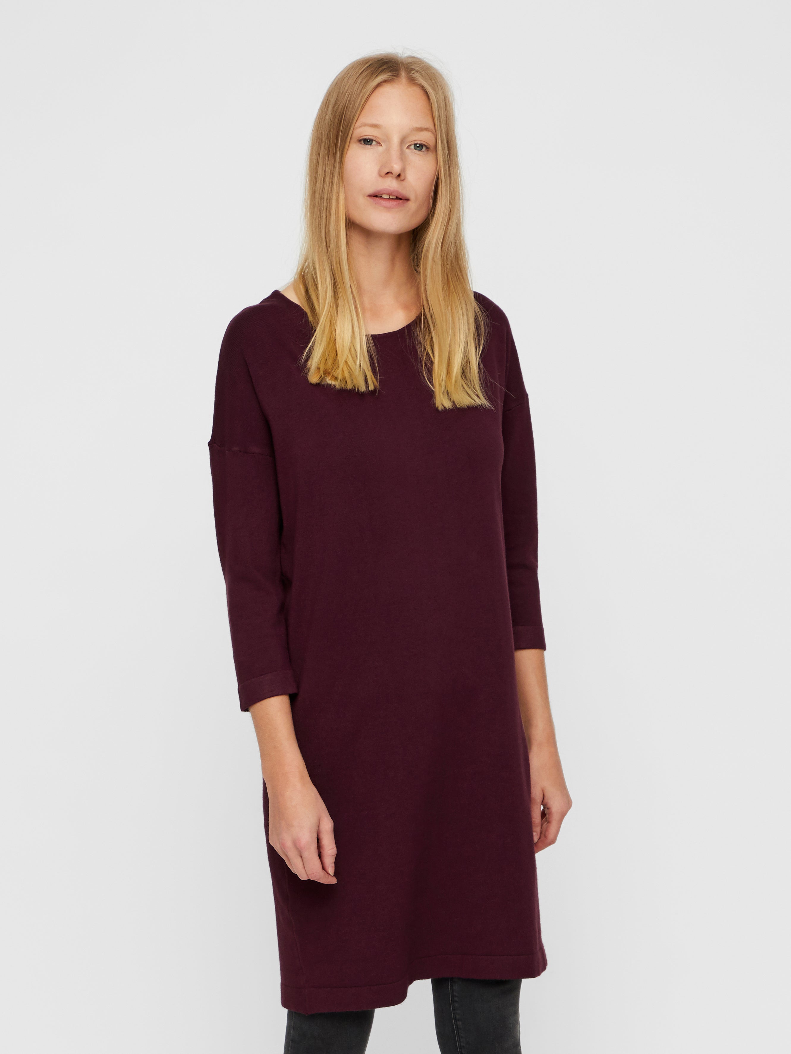 Vero moda hot sale burgundy dress