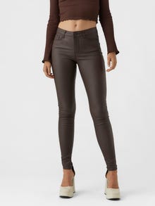 Vero Moda VMSEVEN Mid waist Broek -Coffee Bean - 10138972