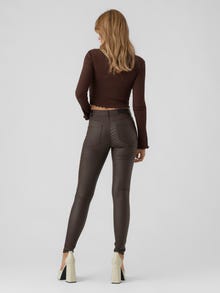 Vero Moda VMSEVEN Mid waist Broek -Coffee Bean - 10138972