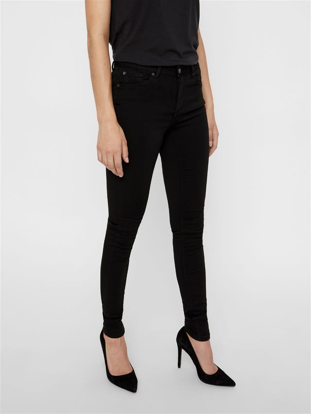 Vero Moda VMLUX Taille moyenne Slim Fit Jeans - 10158160