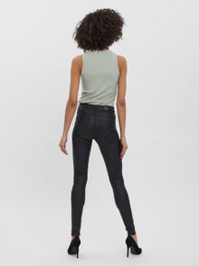 Vero Moda VMSEVEN Cós de altura regular Calças -Black - 10167382