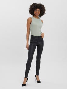 Vero Moda VMSEVEN Cós de altura regular Calças -Black - 10167382