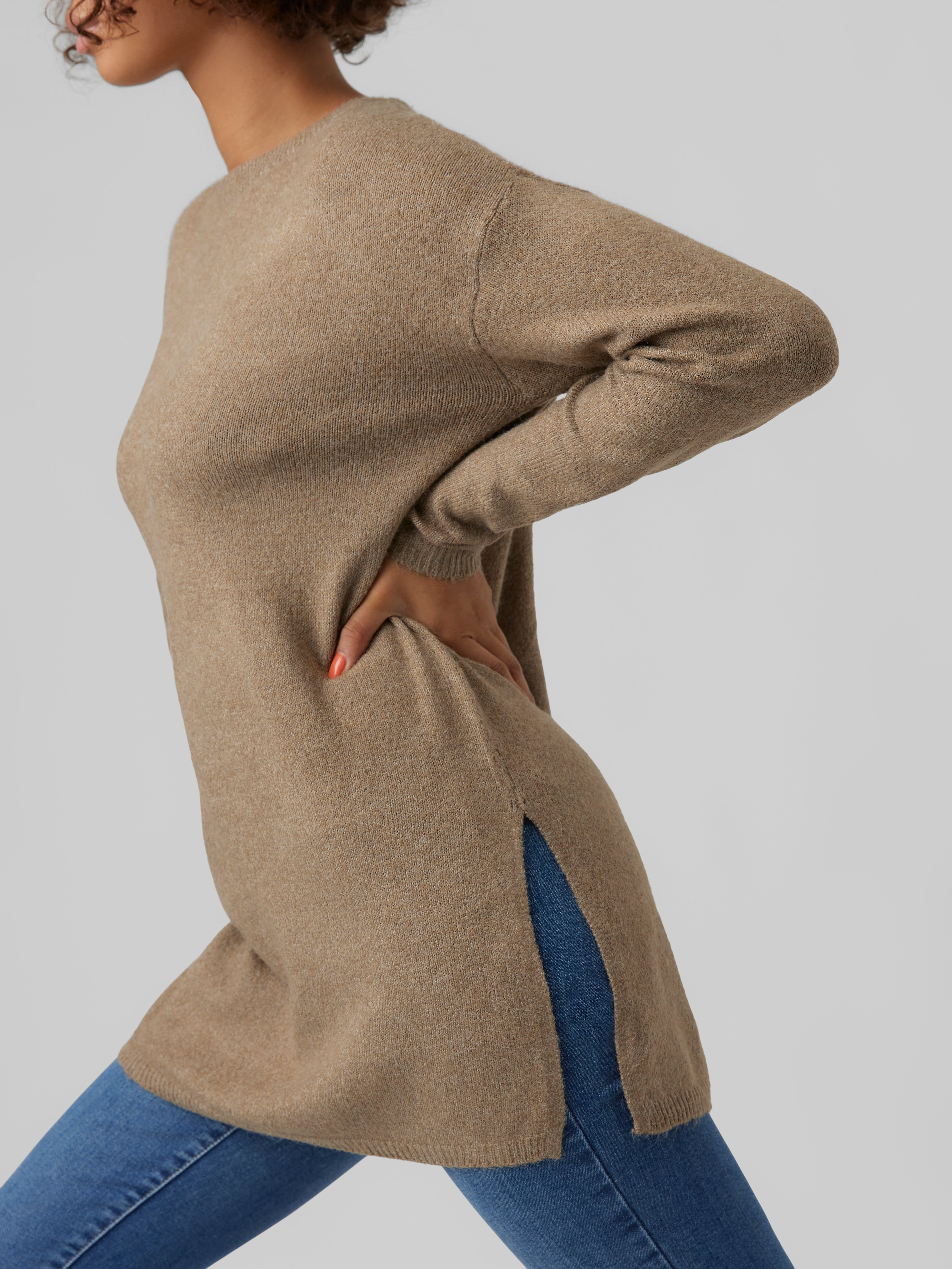 Vero Moda Long Blouse - Women - Beige / Brown - Size S