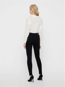 Vero Moda VMSEVEN Mid Rise Slim Fit Jeans -Black - 10183384