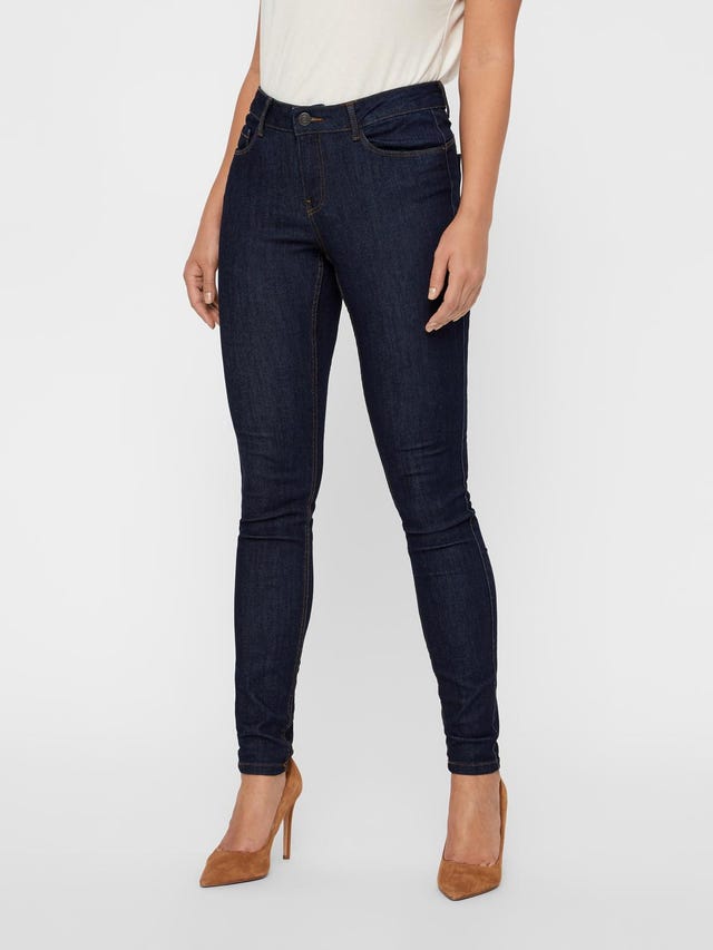 Vero Moda VMSEVEN Taille moyenne Slim Fit Jeans - 10183948