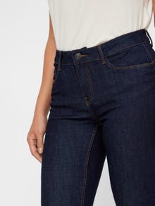 Vero Moda VMSEVEN Mid rise Slim Fit Jeans -Dark Blue Denim - 10183948