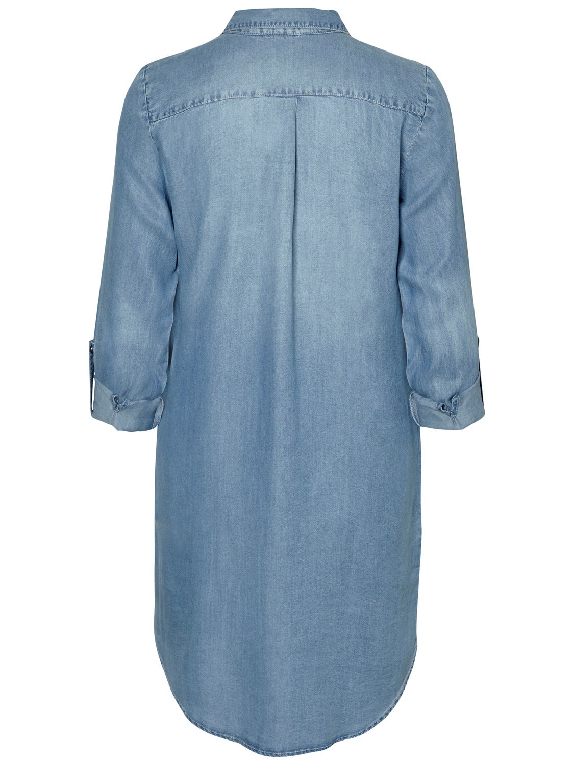 Light blue 2024 denim shirt dress