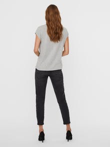 Vero Moda VMAVA T-Shirt -Light Grey Melange - 10187159