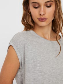 Vero Moda VMAVA T-Shirt -Light Grey Melange - 10187159