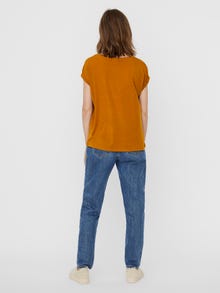 Vero Moda VMAVA T-Shirt -Buckthorn Brown - 10187159