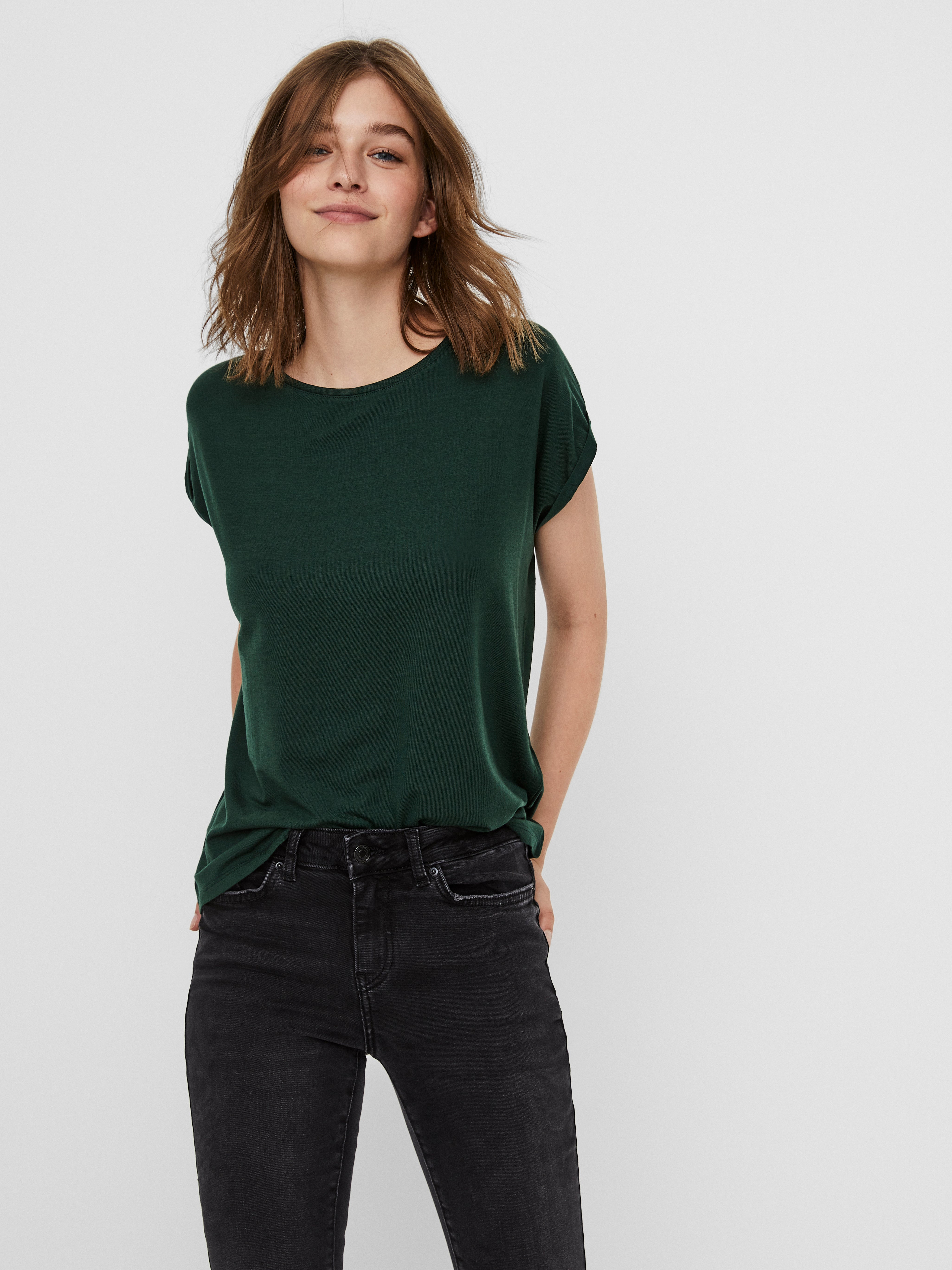 emerald green t shirt ladies