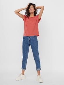Vero Moda VMAVA T-Shirt -Spiced Coral - 10187159