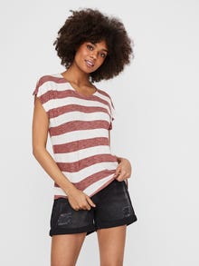 Vero Moda VMWIDE T-Shirt -Marsala - 10190017