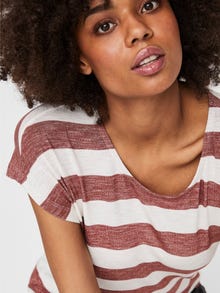 Vero Moda VMWIDE T-Shirt -Marsala - 10190017