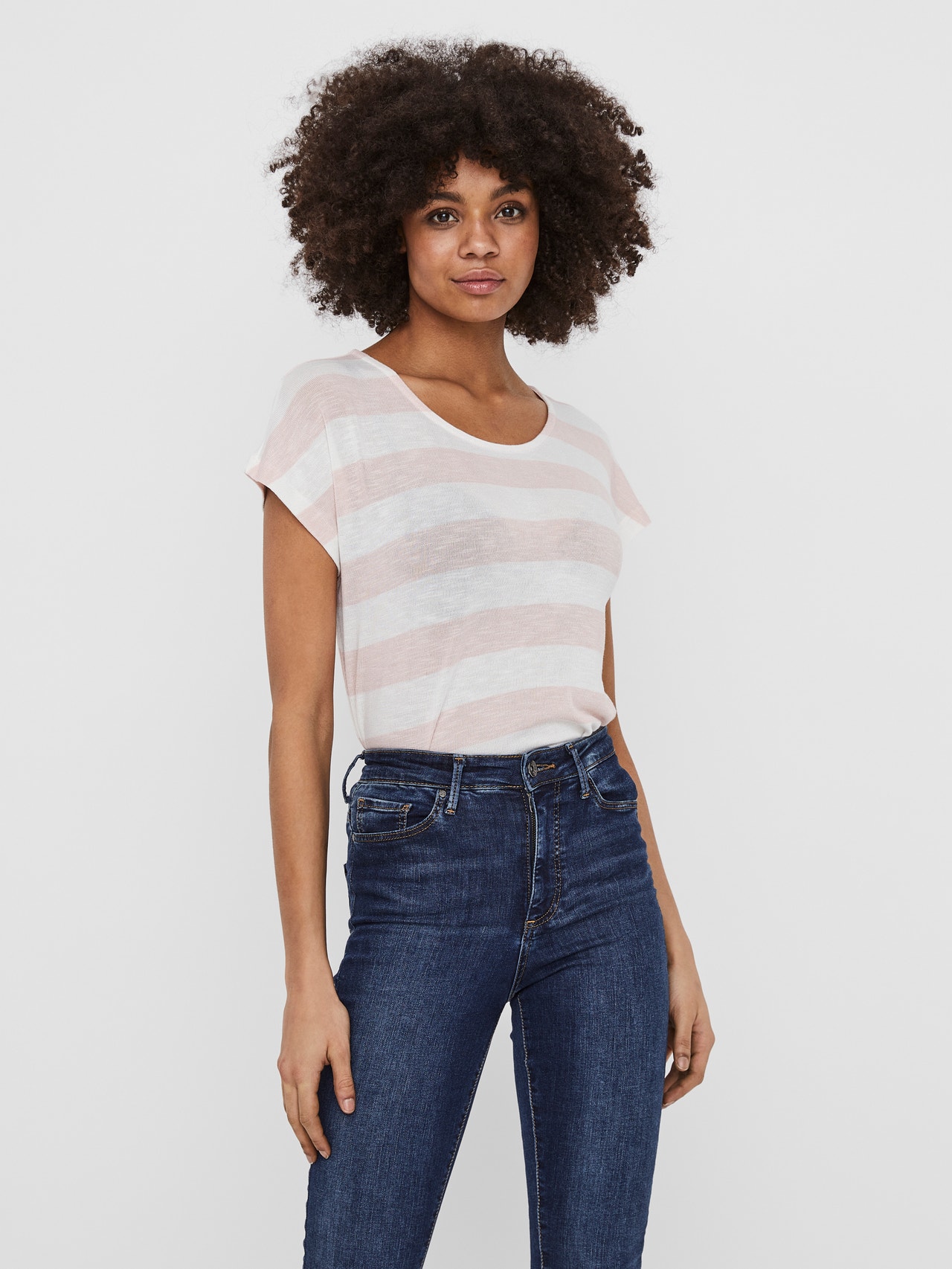 Vero Moda VMWIDE T-Shirt -Sepia Rose - 10190017