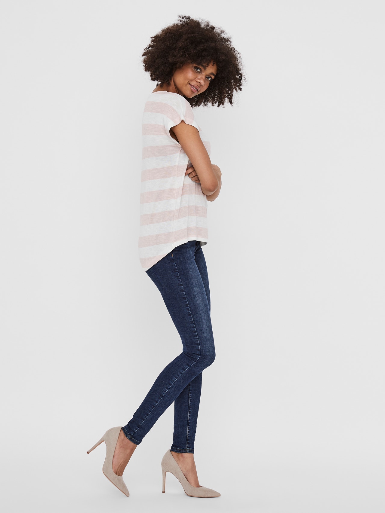 Vero Moda VMWIDE T-Shirt -Sepia Rose - 10190017