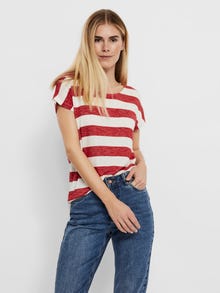 Vero Moda VMWIDE T-shirts -Goji Berry - 10190017