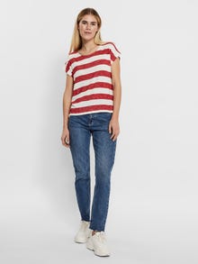 Vero Moda VMWIDE T-shirts -Goji Berry - 10190017