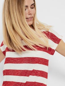Vero Moda VMWIDE T-shirts -Goji Berry - 10190017