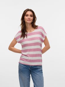Vero Moda VMWIDE T-Shirt -Nostalgia Rose - 10190017