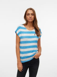 Vero Moda VMWIDE T-shirt -Ibiza Blue - 10190017