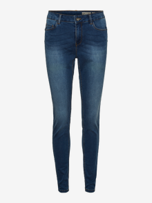 Vero Moda VMSEVEN Mid rise Slim fit Jeans -Medium Blue Denim - 10191267