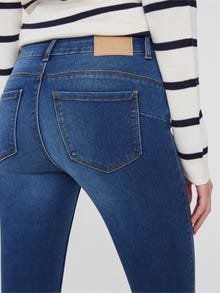 Vero Moda VMSEVEN Mid rise Slim fit Jeans -Medium Blue Denim - 10191267