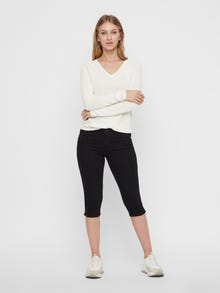 Vero Moda VMHOT Mid waist Slim fit Jeans -Black - 10193077
