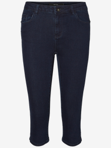 Vero Moda VMHOT Średnia talia Krój slim Jeans -Dark Blue Denim - 10193077