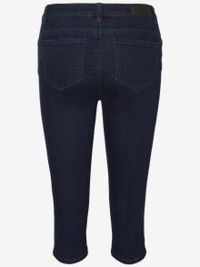 Vero Moda VMHOT Średnia talia Krój slim Jeans -Dark Blue Denim - 10193077