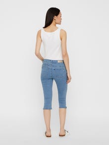 Vero Moda VMHOT Mid waist Slim Fit Jeans -Light Blue Denim - 10193077