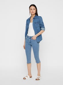 Vero Moda VMHOT Mid waist Slim Fit Jeans -Light Blue Denim - 10193077