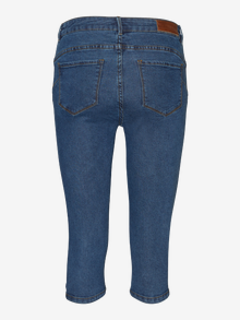 Vero Moda VMHOT Mid waist Slim Fit Jeans -Medium Blue Denim - 10193077