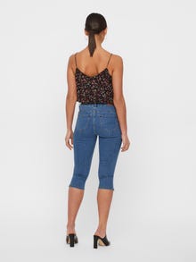Vero Moda VMHOT Mid waist Slim Fit Jeans -Medium Blue Denim - 10193077