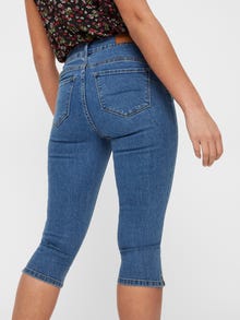 Vero Moda VMHOT Mid waist Slim Fit Jeans -Medium Blue Denim - 10193077