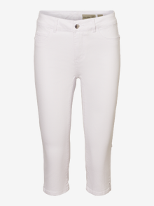 Vero Moda Kitsas lõige Keskmine vöökoht Teksad -Bright White - 10193077