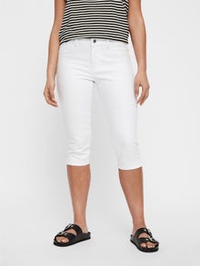 Vero Moda Kitsas lõige Keskmine vöökoht Teksad -Bright White - 10193077