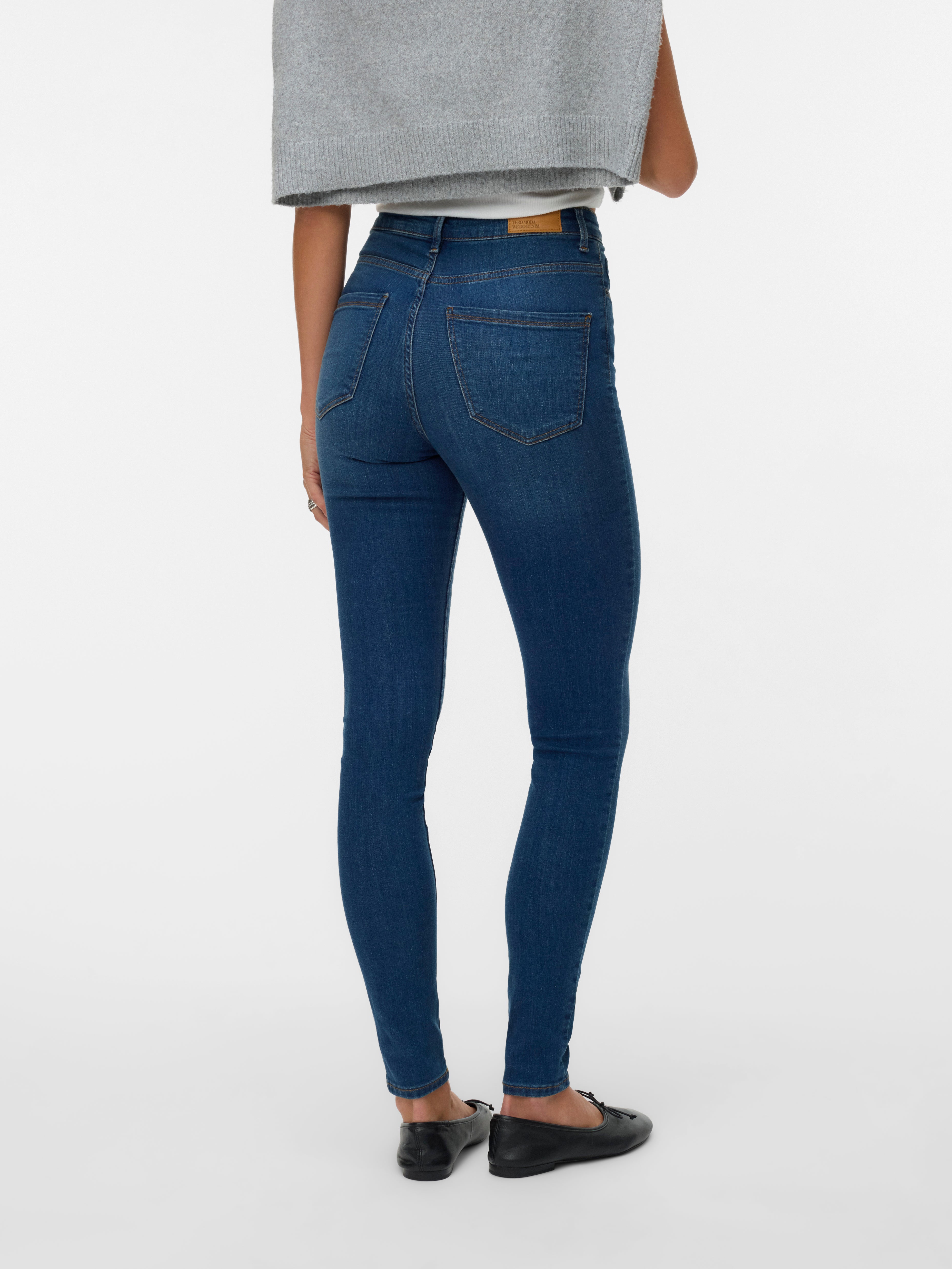 VERO MODA Women's Skinny Jeans Vmsophia Hr Skinny Jeans Am203 Noos, Dark grey denim, XL / 30 l VERO MODA Women's Skinny Jeans Vmsophia Hr Skinny Jeans Am203 Noos, Dark grey denim, XL / 30 l