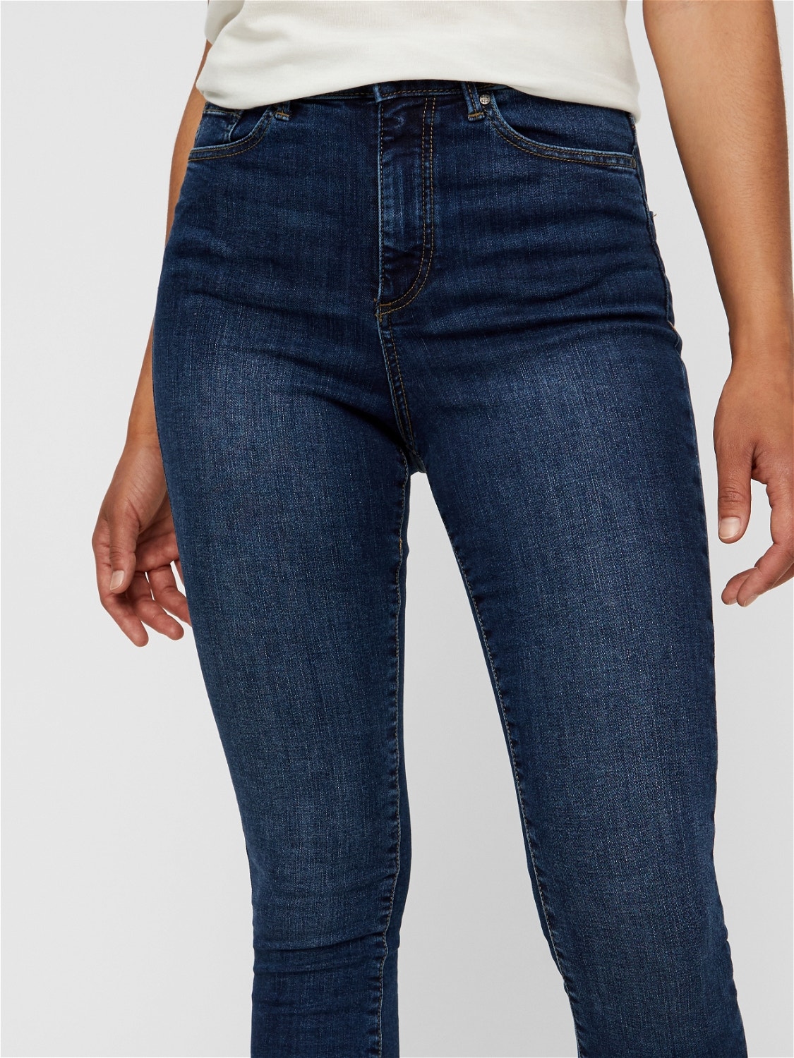 Vero Moda VMSOPHIA High rise Skinny Fit Jeans -Medium Blue Denim - 10193326
