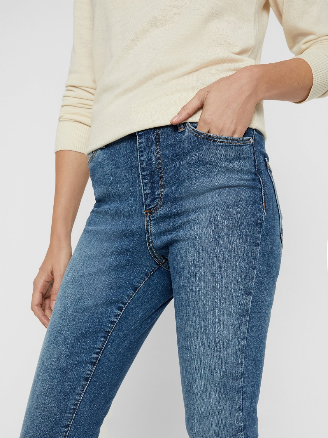 Vero Moda VMSOPHIA Taille haute Skinny Fit Jeans -Light Blue Denim - 10193330