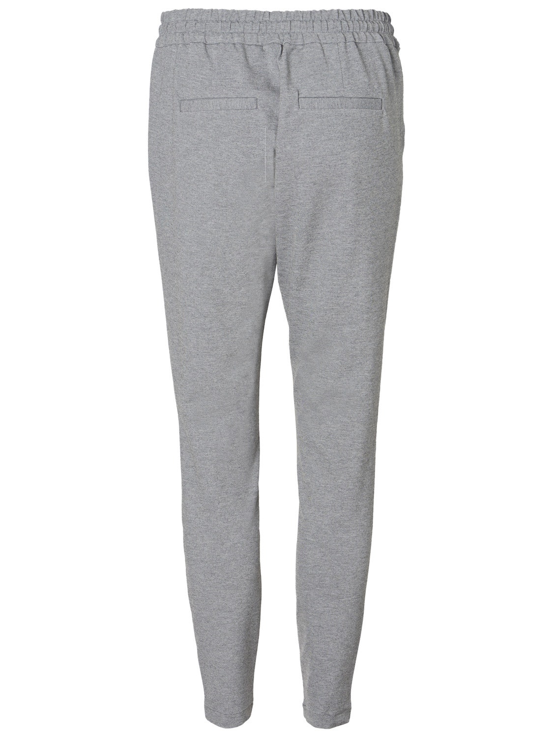 Vero Moda VMEVA Mid waist Trousers -Medium Grey Melange - 10197909