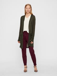 Vero Moda VMEVA Mid waist Trousers -Winetasting - 10197909