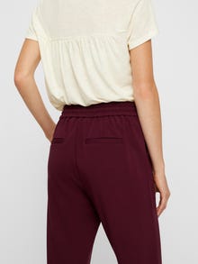 Vero Moda VMEVA Mid waist Trousers -Winetasting - 10197909
