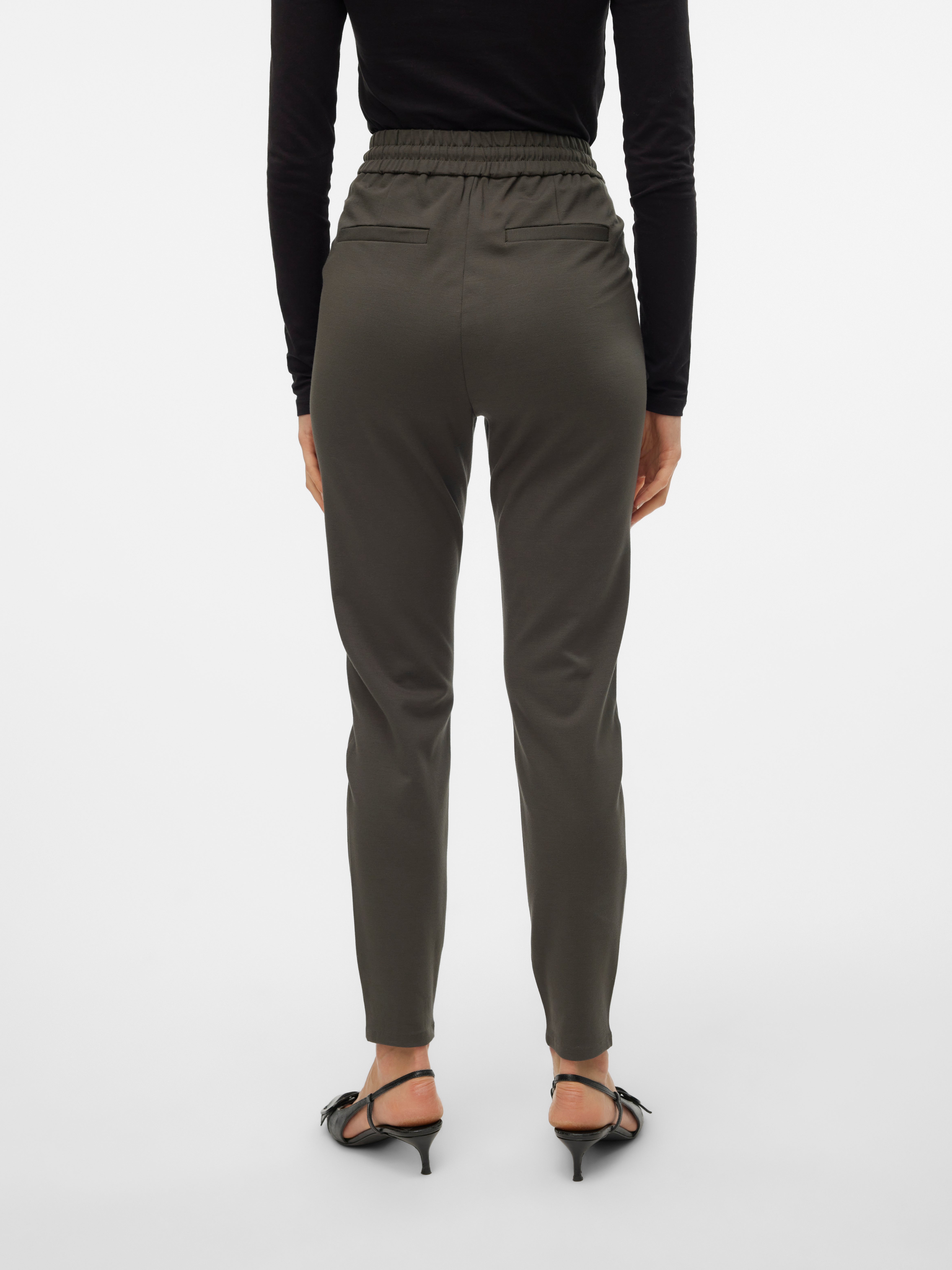Vero Moda Vmeva Hr Loose Paperbag Check P Ga Noos Women's Trousers