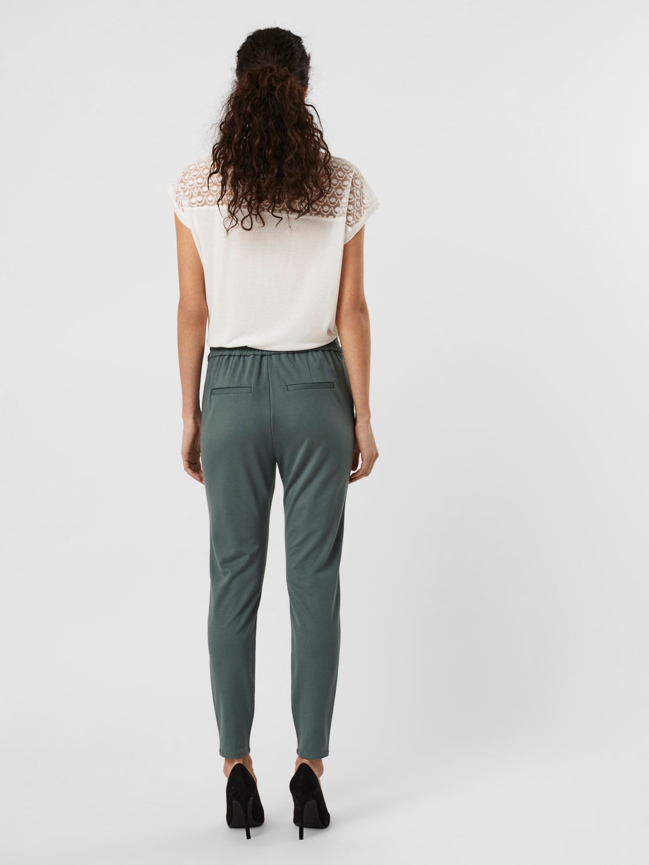 Vero Moda VMEVA Cintura media Pantalones -Balsam Green - 10197909