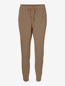 Vero Moda VMEVA Middels høy midje Bukser -Sepia Tint - 10197909